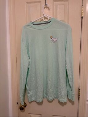 GOAT Mint Green Long Sleeve Tee
